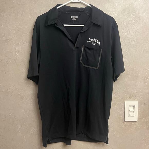 🔥Jim Beam Bartender Polo Shirt Black OGIO Medium M Work Uniform Golf - Picture 3 of 10